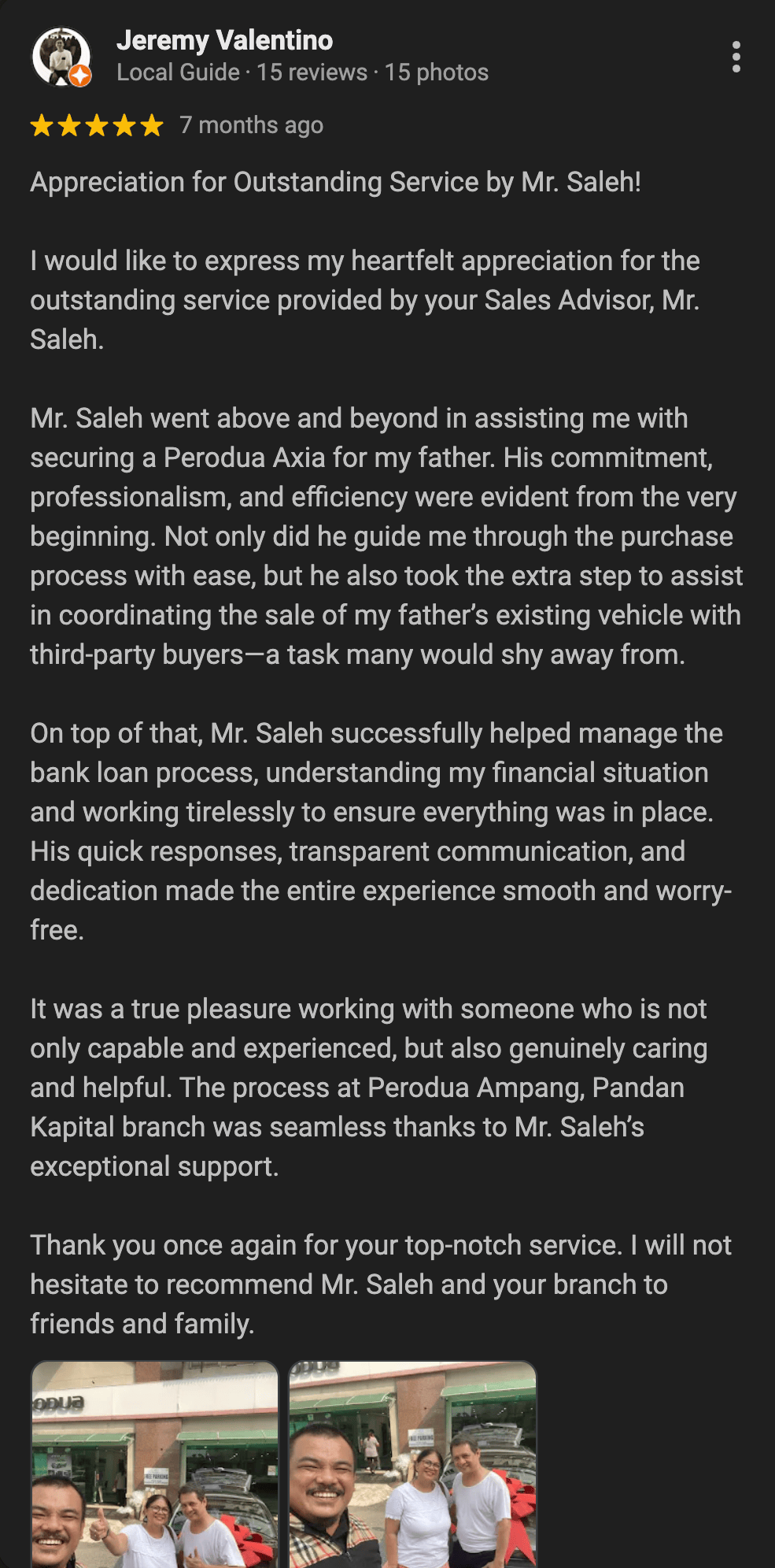 Screenshot Google review Proton 3