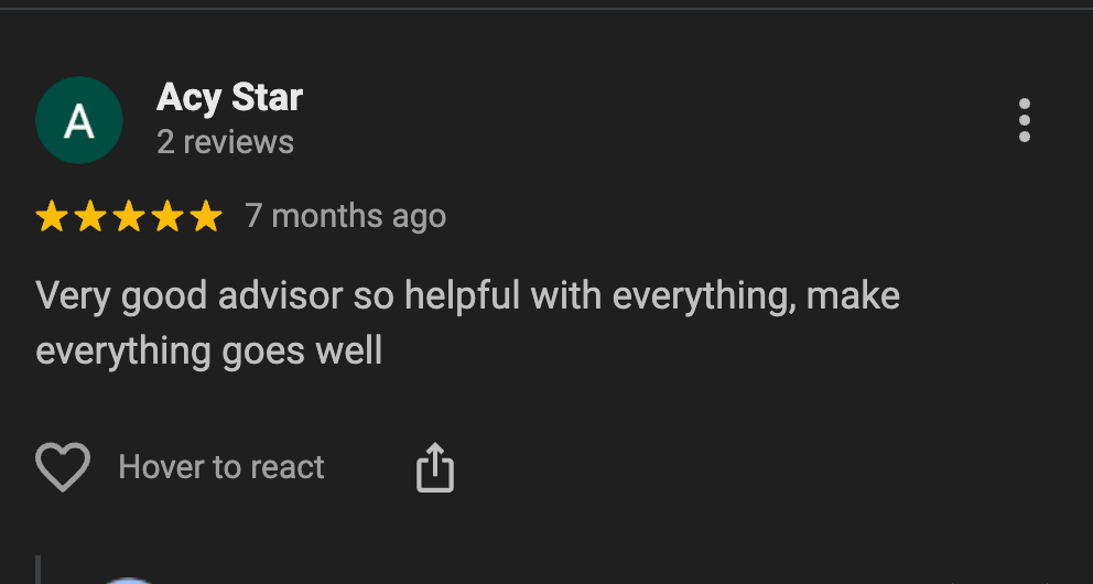 Screenshot Google review Proton 4